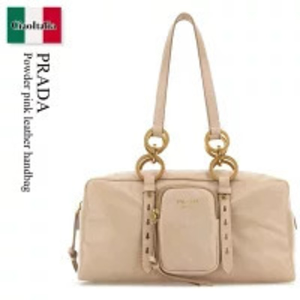 Prada Bag Handbag Powder Pink Leather